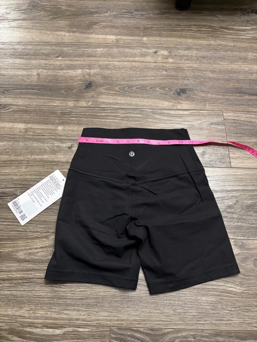 NWT Lululemon Align Ribbed High-Rise Short 6” (Black) Size 4 - Picture 7 of 7
